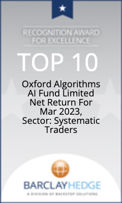 Oxford Algorithms AI Fund Limited Net Return For Mar 2023, Sector: Systematic Traders