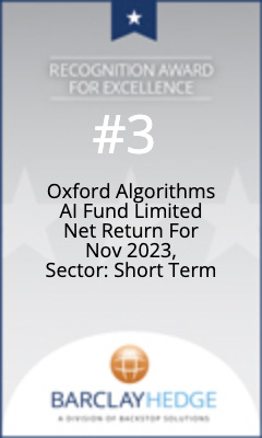 Oxford Algorithms AI Fund Limited Net Return For Nov 2023, Sector: Short Term
